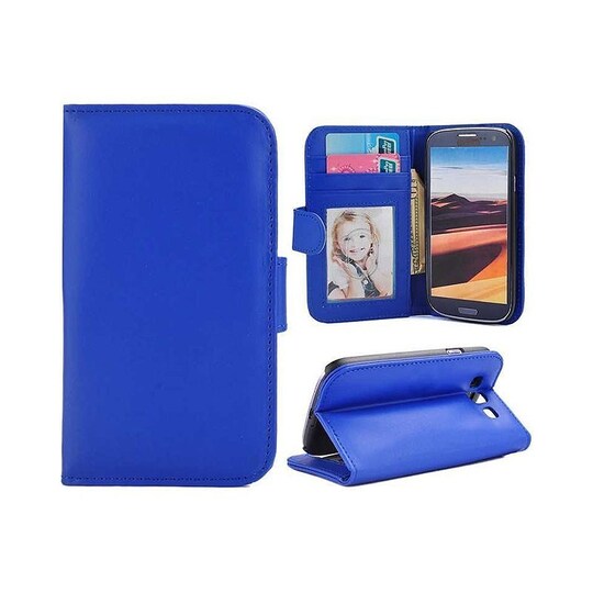 Lompakkokotelo Foto Samsung Galaxy S3 ( GT -i9300)  - sininen