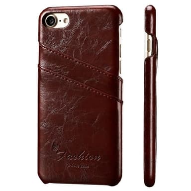 Retrokuori korttipaikoilla Apple iPhone 7, 8  - Tummanharmaa