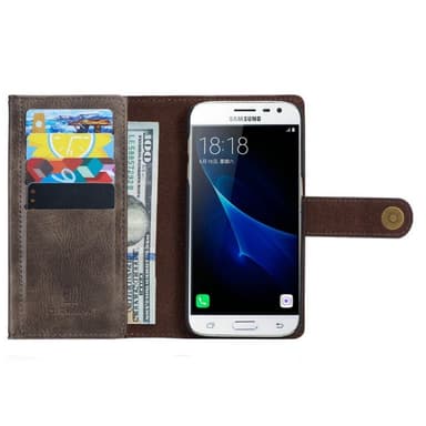 Lompakkotelo Tri-Fold 12-kortti Samsung Galaxy S7 (SM-G930F)  - punain