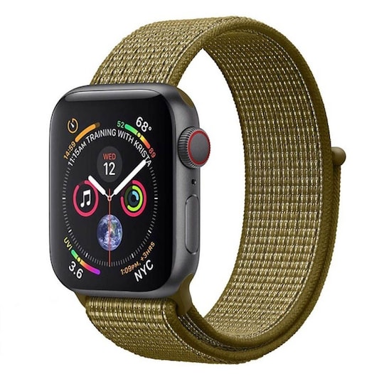 Apple Watch 4 (40 mm) nylonrannekoru - oliivilakko