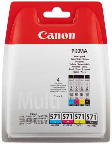 Canon CLI-571 mustekasetti (4 värin monipakkaus)
