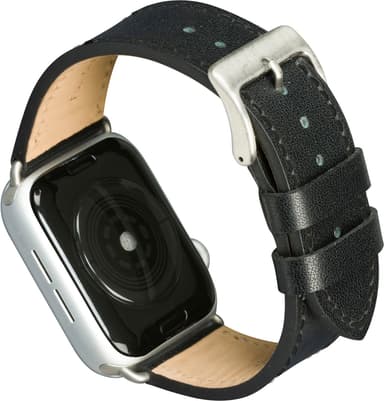 dbramante1928 Copenhagen Apple Watch 42-45 mm nahkaranneke (mus./hop.)