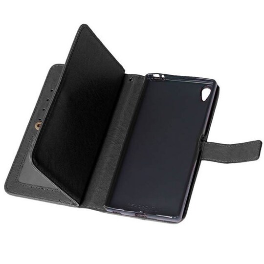 Lompakkotelo Flexi 9-kortti Sony Xperia L1 (G3311)  - ruskea