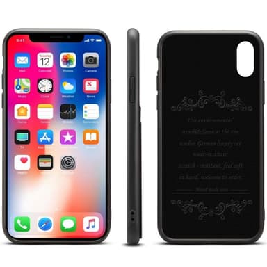 Denior nahkakotelo, korttipaikka Apple iPhone XS Max (6.5 ")  - punain