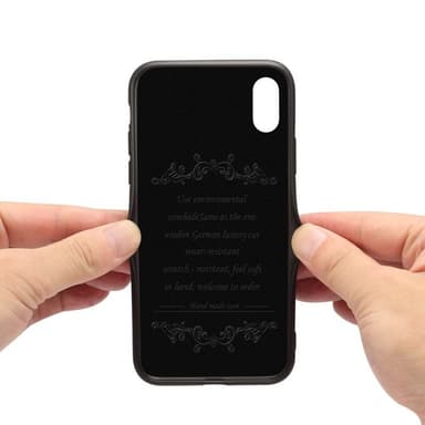 Denior nahkakotelo, korttipaikka Apple iPhone XS Max (6.5 ")  - punain