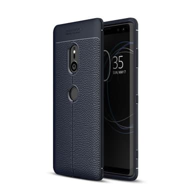 Nahkakuvioitu TPU kuori Sony Xperia XZ3 (H9436)  - musta