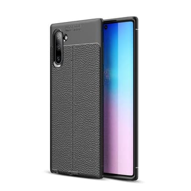 Nahkakuvioitu TPU kuori Samsung Galaxy Note 10 (SM-N970F)  - sininen
