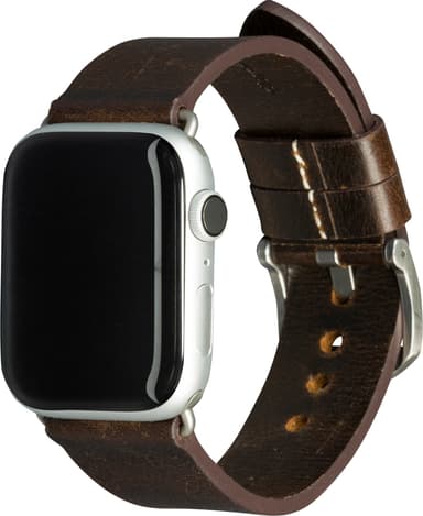 dbramante1928 Bornholm Apple Watch 42-45 mm nahkaranneke (rusk./hopea)
