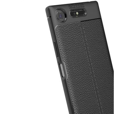 Nahkakuvioitu TPU kuori Sony Xperia XZ1 (G8341)  - musta