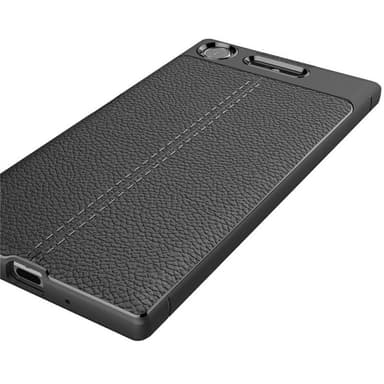 Nahkakuvioitu TPU kuori Sony Xperia XZ1 (G8341)  - musta