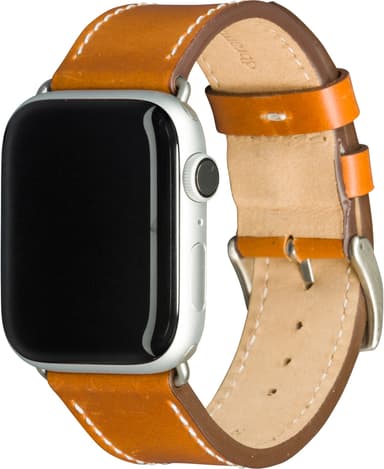 dbramante1928 Copenhagen Apple Watch 42-45 mm nahkaranneke (rus./hop.)