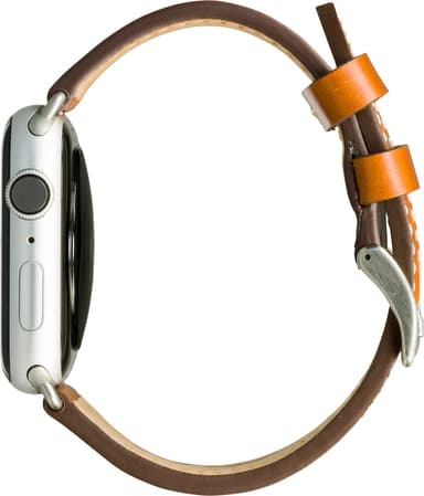 dbramante1928 Copenhagen Apple Watch 42-45 mm nahkaranneke (rus./hop.)