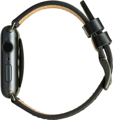 dbramante1928 Copenhagen Apple Watch 42-45 mm nahkaranneke (mus/harm.)