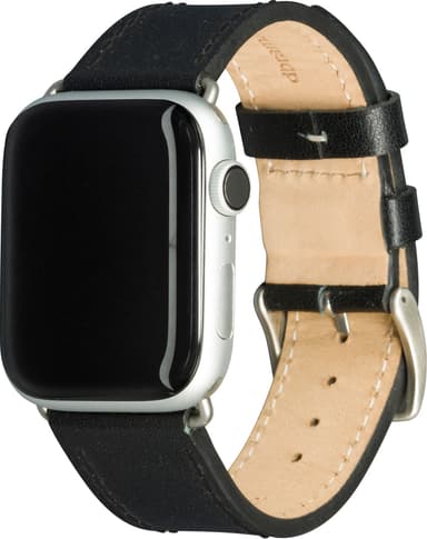 dbramante1928 Copenhagen Apple Watch 42-45 mm nahkaranneke (mus./hop.)