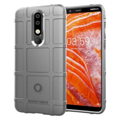 Rugged Shield suoja Nokia 3.1 Plus (TA-1118)  - ruskea
