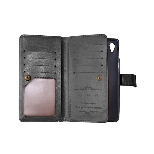 Lompakkotelo Flexi 9-kortti Sony Xperia M4 Aqua (E2303)  - Vaaleansini