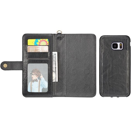 Lompakkokotelo 3i1 9-kortti Samsung Galaxy S6 (SM-G920F)  - musta