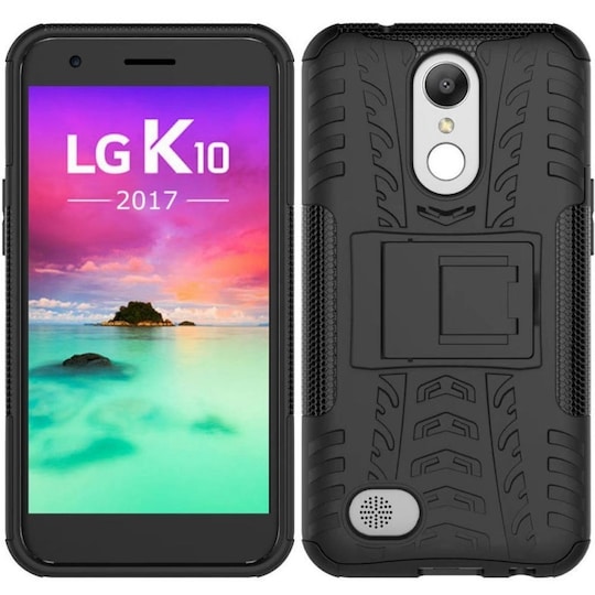 Iskunkestävä Suojakuori LG K10 2017 (M250)  - musta