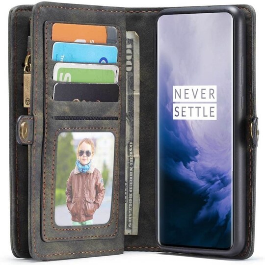 CaseMe Lompakkokotelo 11-kortti OnePlus 7 PRO  - punainen