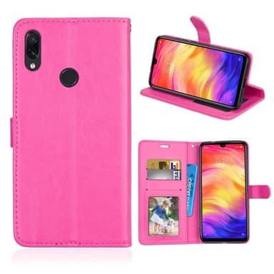 Lompakkokotelo 2-kortti Xiaomi Redmi Note 7 (6,3 "") - pinkki