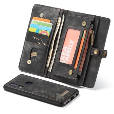 CaseMe Lompakkokotelo 11-kortti Samsung Galaxy A40 (SM-A405F)  - ruske