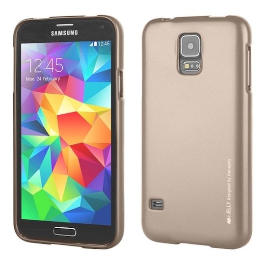 Mercury i Jelly Metal kotelo Samsung Galaxy S5 (SM-G900F)  - musta