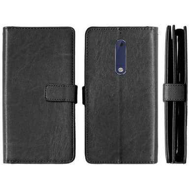 Lompakkotelo Flexi 9-kortti Nokia 5 (TA-1053)  - valkoinen