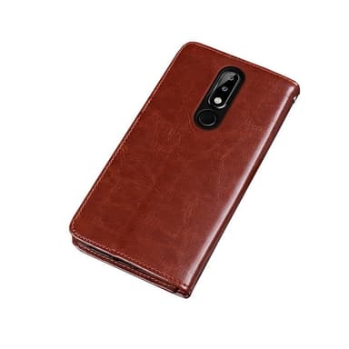Lompakkokotelo 3-kortti Nokia 5.1 Plus (TA-1109)  - keltainen