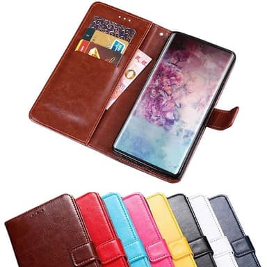 Lompakkokotelo 3-kortti Samsung Galaxy Note 10 Plus (SM-N975F)  - puna