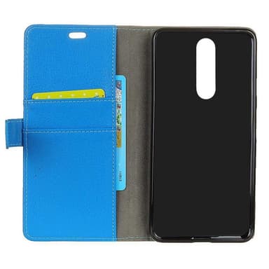 Lompakkokotelo 2-kortti Nokia 5.1 Plus (TA-1109)  - valkoinen