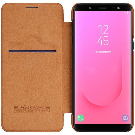 Nillkin Qin FlipCover Samsung Galaxy J8 2018 (SM-J800F)  - ruskea