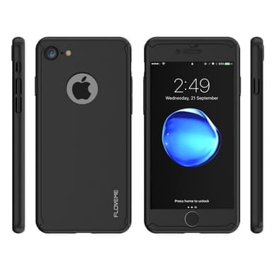 FLOVEME 360 kuori lasinen Apple iPhone 7/8  - punainen