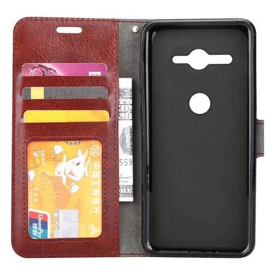 Lompakkokotelo 3-kortti Sony Xperia XZ2 Compact (H8324)  - valkoinen