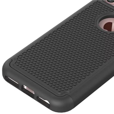 Heavy Duty 2i1 silikonikuori Apple iPhone 7  - musta