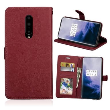 Lompakkokotelo 3-kortti OnePlus 7 Pro  - punainen