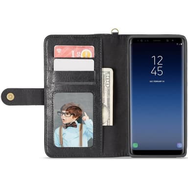 Lompakkokotelo 3i1 9-kortti Samsung Galaxy Note 9 (SM-N960F)  - ruskea