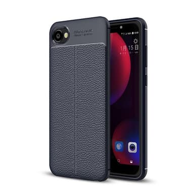 Nahkakuvioitu TPU kuori HTC Desire 12  - harmaa