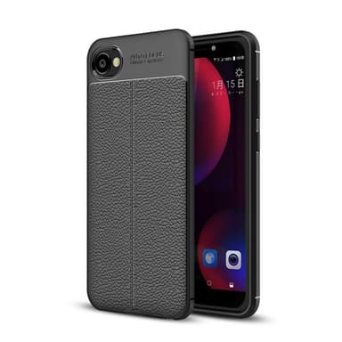 Nahkakuvioitu TPU kuori HTC Desire 12  - harmaa