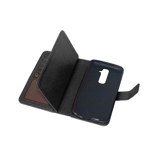 Lompakkotelo Flexi 9-kortti LG G2 (D802)  - musta