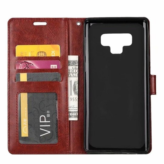 Lompakkokotelo 3-kortti Samsung Galaxy Note 9 (SM-N960F)  - punainen