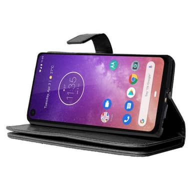 Lompakkotelo Flexi 9-kortti Motorola One Vision (XT1970)  - Vaaleansin