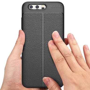 Nahkakuvioitu TPU kuorii Huawei Honor 9 (STF-L09)  - punainen