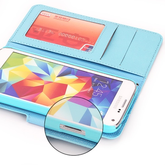 Lompakkokotelo Magneetti 2i1 Samsung Galaxy S5 (SM-G900F)  - valkoinen
