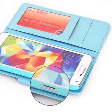 Lompakkokotelo Magneetti 2i1 Samsung Galaxy S5 (SM-G900F)  - musta