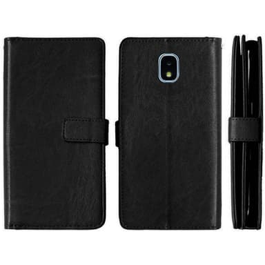 Lompakkotelo Flexi 9-kortti Samsung Galaxy J7 2018 (SM-J737F)  - punai