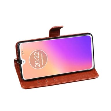 Lompakkokotelo 2-kortti Motorola Moto G7 (XT1962)  - punainen