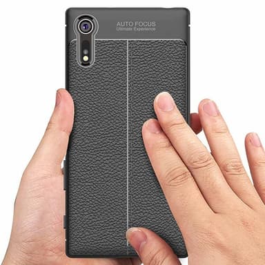Nahkakuvioitu TPU kuori Sony Xperia XZ / XZ (F8331)  - harmaa