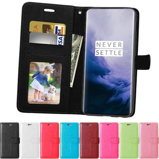 Lompakkokotelo 3-kortti OnePlus 7  - pinkki