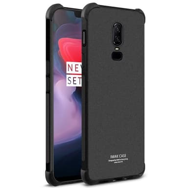 IMAK Shockproof suojakuori silikoni kuori OnePlus 6 (A6000)  - läpin�