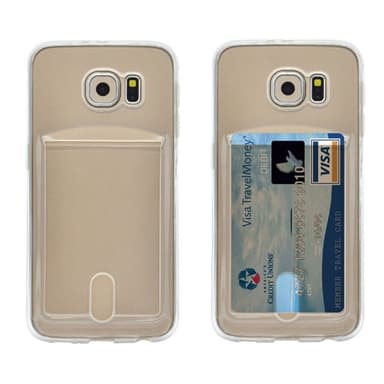 Silikonikuori kortilla Samsung Galaxy S6 Edge Plus (SM-G928F)  - orans